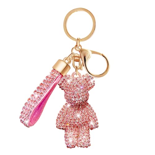 SYOSI Bag Charm Keychain for Women Cute Bear Key Chain Accessories for Car Keys Gift for Women Mama Kids Girl Men Kawaii Car Key Chain for Wallet Backpack Coin Purse, One Size