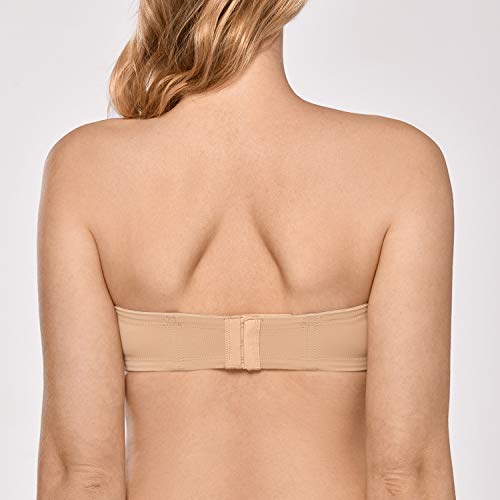 Image of DELIMIRA Women's Underwire Contour Multiway Full Coverage Strapless Bra Plus Size