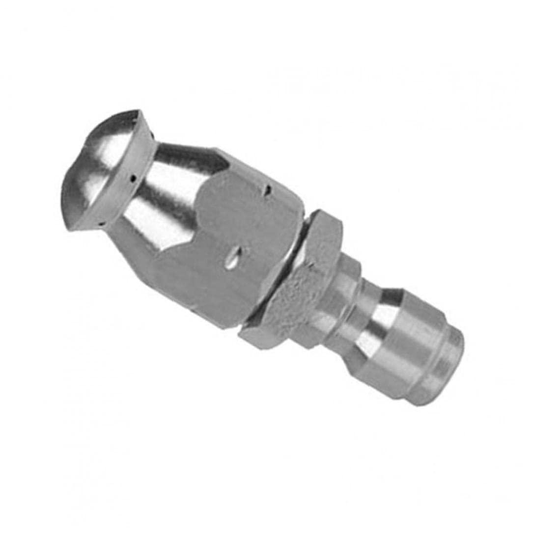 Tossper Silver 1Pc Sewer Jetter Nozzle Rotatable 4000Psi 1/4Inch Quick Cleaning Nozzle Garden Sprayer For Pipeline Cleaner