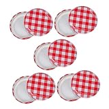 Utilisation polyvalente : adaptés aux pots de confiture et autres besoins de stockage des aliments, couvercles sont et polyvalents, couvercles et anneaux de mise en conserve à ouverture, couvercles et anneaux de bocaux de conserve