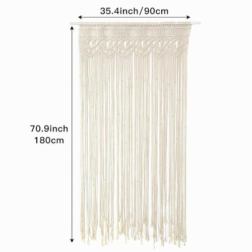 Generic Handgewebte Boho Baumwollvorhänge 90x180cm – Bild 6
