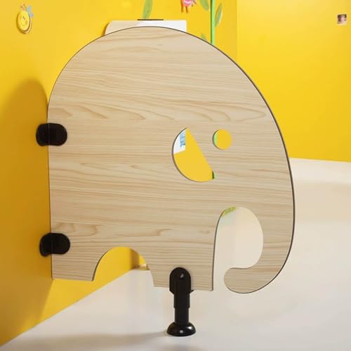 Children's Urinal Divider Partition - Floor-Mounted Restroom Privacy Screen, Waterproof