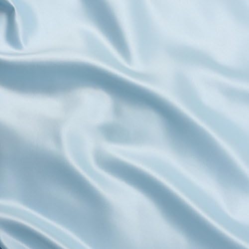 Allman Funda de almohada cervical (azul claro satinado)