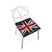 LORONA Grunge Union Jack Wielka Brytania Anglia poduszka na krzesło poduszki poduszki z pianki z pamięcią kształtu dla zdrowego siedzenia w domu, biurze, kuchni, na wózku inwalidzkim, jadalni, patio, kempingu | kwadrat 40 cm x 40 cm