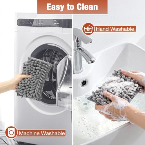 Image of CLDREAM Ceiling Fan Cleaner Duster with Extension Pole 3Ft | Fan Blade Cleaner Cleaning Tool with Reusable Chenille Pads for High Ceiling Fan Blade Blinds Cobweb