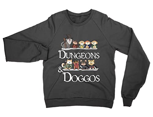 Sweat-shirt Donjons & Doggos Noir XXL vêtement de loisir confortable