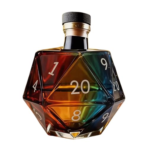 Nexusectar Botella decantadora de whisky, utensilios de cocina coleccionables, decantador de vino, botella de vidrio | para hombres, padre, novio, abuelo, marido, reunión familiar, barbacoa, bar