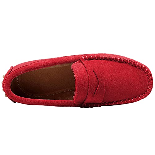 Image of rismart Boys Girls Slip on Loafers Casual Flat Kids Moccasin Slippers