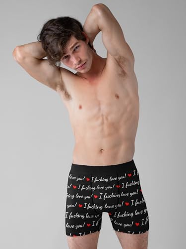 Mens Lipstick Kisses All Over Boxer Briefs Valentines Day Underwear2