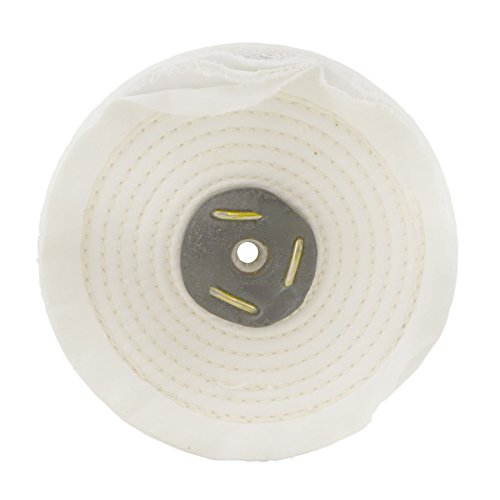 White Close Stitched Metal Polishing Buffing Mop 6