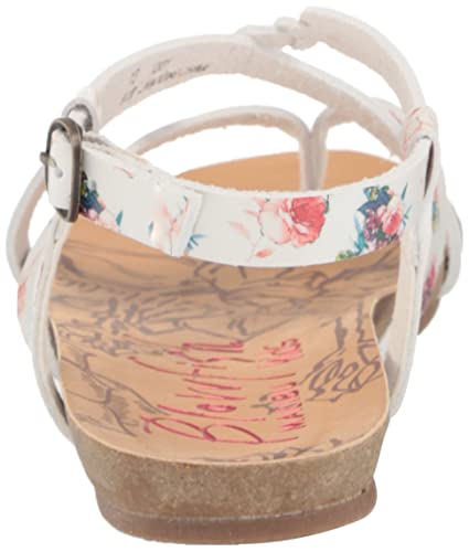 Blowfish Malibu Girls Ankle Strap Sandal Flat, White Starbella, 13 Little Kid3