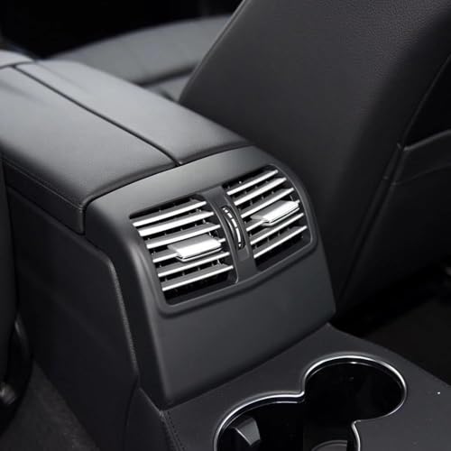 Rejilla de ventilación de aire premium con panel cromado beige para Benz E260 E300 E320 3