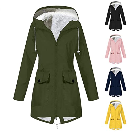 Veste randonnée femme imperméable coupe-vent manteau camping outdoor