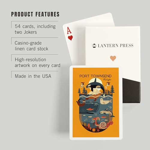 Baraja de Poker Port Townsend Washington 52 cartas miniatura 3