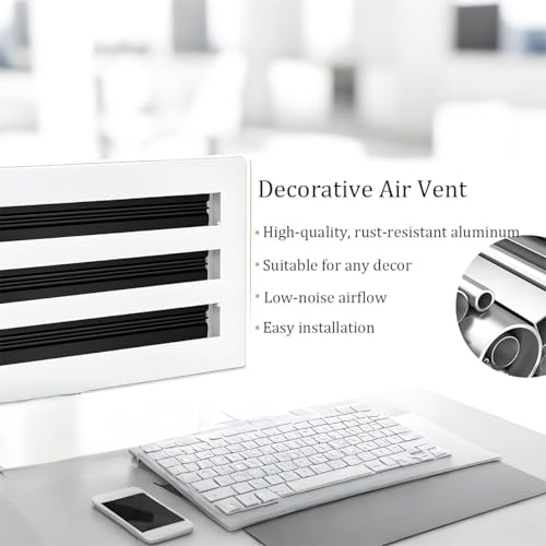 Diffuseur linéaire en aluminium avec grille décorative haute performance