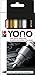 Produktbild Marabu 1240000004001 - YONO Marker Set Metall mit 4 Farben, vielseitige Acrylstifte mit japanischer Rundspitze 1,5 - 3 mm, wasserbasiert, lichtecht und wasserfest, für nahezu alle Untergründe