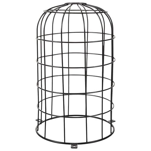 COHEALI Cubierta Protectora para Lámpara Colgante de Hierro Estructura de Pantalla de Lámpara Metálica Vintage DIY Resistente para Iluminación Exterior y Señalización Uso Hogar y Oficina