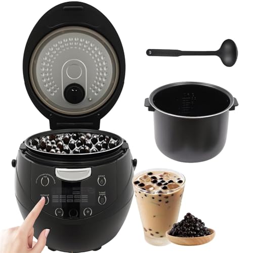 MáQuina AutomáTica Para Hacer Perlas De Tapioca 900/1350W Para Té De Burbujas,Olla Con Cuchara Para Preparar Perlas De Tapioca Para Restaurantes Y Tiendas De Postres,Capacidad 6/8L,6L900W