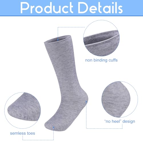 Shinymoon 6 Pair Seamless Afo Interface Socks Sensory Seamless Interface Cotton Non Binding Afo Socks3