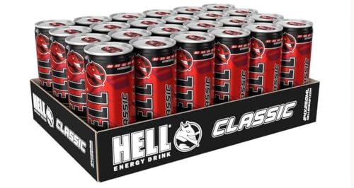 Hell Energy Drink 24 cans 250 ml each including deposit
