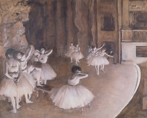 Peinture murale Degas impression sur toile haut de gamme 60x90cm de ballet