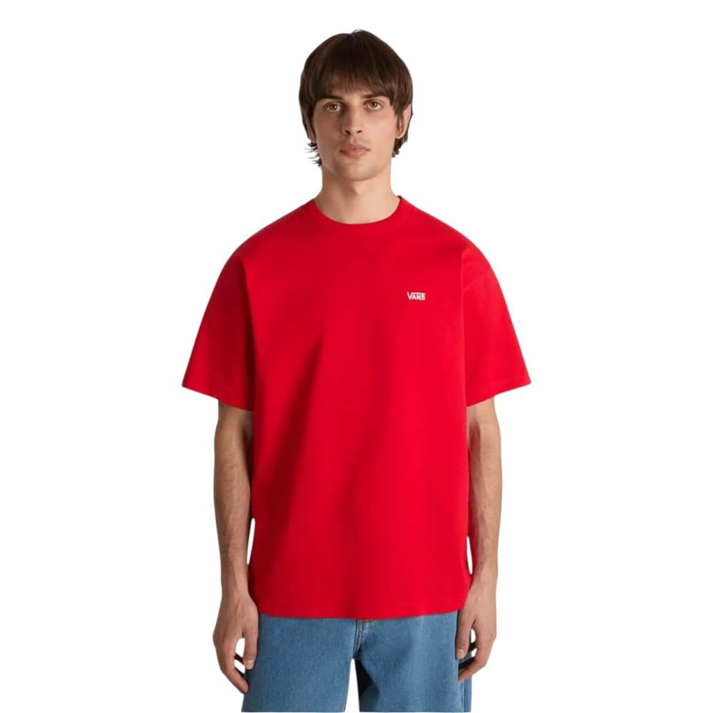 Vans Men's Left Chest Ss T-Shirt, Crimson Haze, S