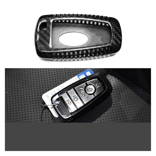 Protector de fibra de carbono para llave Ford Mustang Smart 2