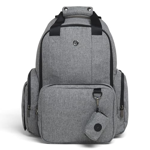 Image of HUGGIES Unisex-adult Signature Hug Pack Diaper Backpack, Dark Grey Heather, One Size
