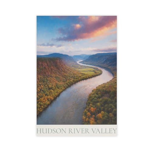 Poster de voyage Hudson Valley décoration murale salon 40x60