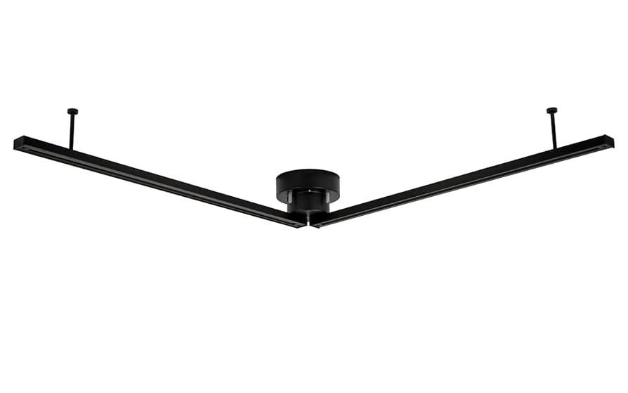 Amazon.co.jp : 折り畳み式 ダクトレール 1.3m ライティングレール 配線ダクトレール レールライト 可動範囲 120cm スポットライトレール  耐荷重5kg 天井照明器具 角度調整可能 シンプル 引掛シーリング リビング インテリア おしゃれ 長寿命 取付簡単 安全安心 工事不要 ...