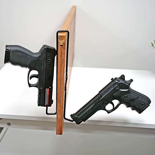 Universal Gun Over/Under Shelf Pistol Hangers, Set Of 2 #TOP5