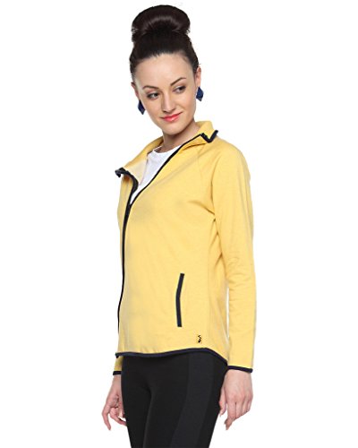 Image of PINACOLADA Charcoal Womens Flowy Piped Jacket with High Rise Collar