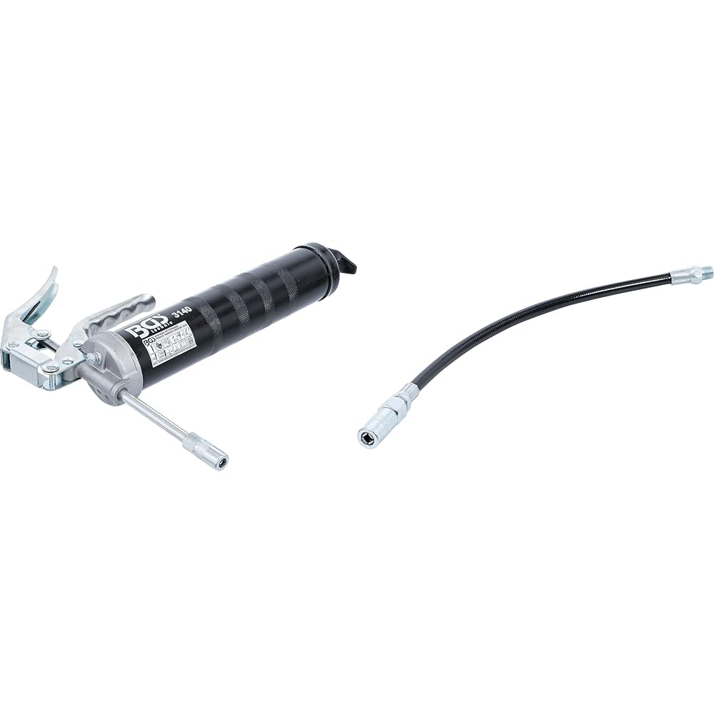 Pompe à graisse BGS 3140 : lubrifiez facilement d'une main avec flexible