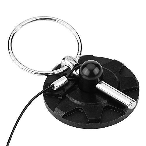 Estink Hood Lock, 2Pcs Universal Cnc Aluminum Car Vehicle Racing Bonnet Hood Pin Lock Latches Lock Appearance Kit Car Modified Accessory Hood Pin Lock Kit (Black) #TOP6