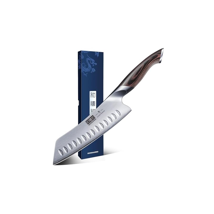 7-Inch-Japanese-Chef-Knife-Ultra-Sharp-High-Carbon-Stainless-Steel-AUS-10-Kitchen-Knife-Professional-Santoku-Knives-with-Ergonomic-Pakkawood-Handle HOSHANHO 7 Inch Japanese Chef Knife, Ultra Sharp High Carbon Stainless Steel AUS-10 Kitchen Knife, Professional Santoku Knives with Ergonomic Pakkawood Handle