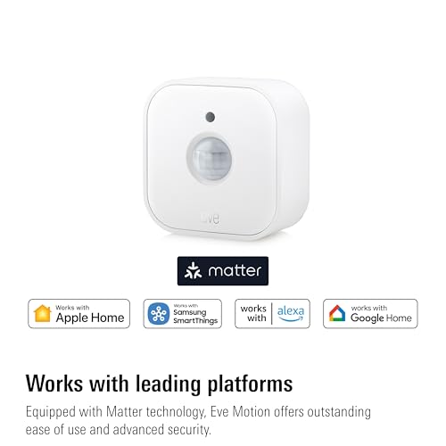 Eve Motion (Matter) - Smart Motion Sensor with Light Sensor, IPX3 Water Resistance, Automatic Activation of Lights and Devices, Thread – Image 4
