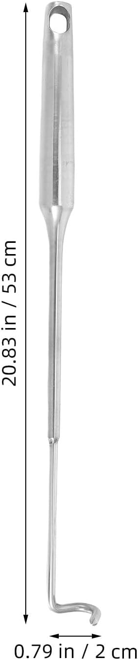 ORFOFE Fire Poker Stainless Steel for 21 Inch, Fire Pit