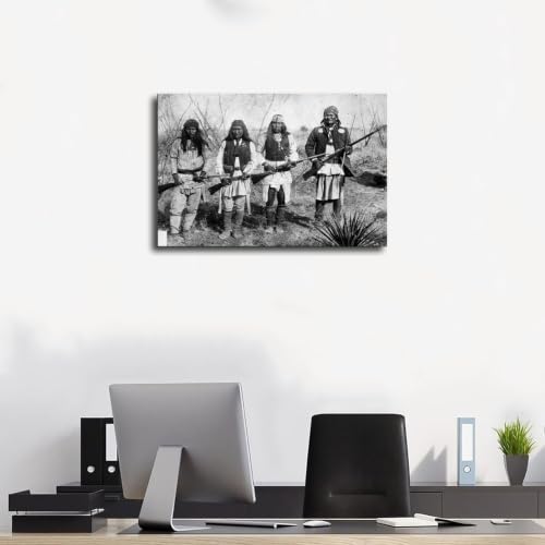 Impression sur toile Geronimo de qualité supérieure avec cadre