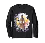 Big Ben Vacanza Fiori Londra Maglia a Manica
