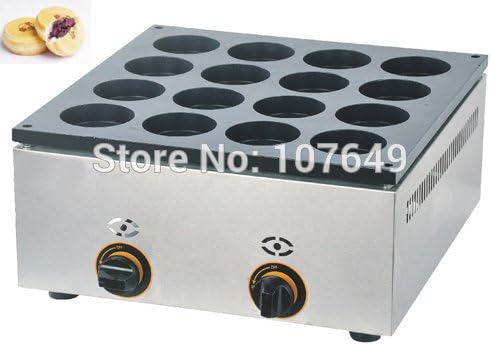 Hot Sale 16pcs Commercial Use Non-stick LPG Gas Dorayaki Japanese Pancake Machine Baker Maker