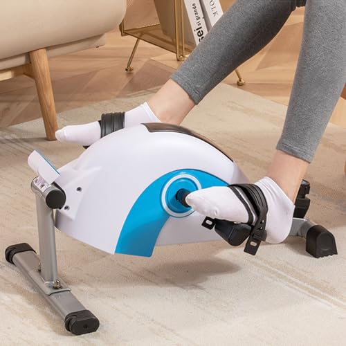 Mini bicicleta pedal para ejercicio con pantalla LCD y resistencia ajustable miniatura 7