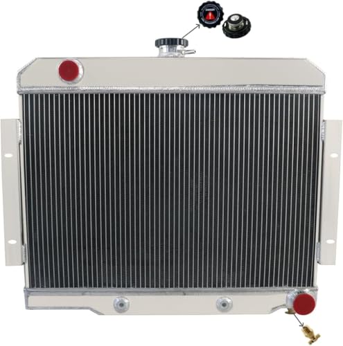 RADREPLA CU1919 3 Row Radiator for 72-86 Jeep CJ5/CJ6/CJ7 Scrambler 2.5L L4/4.2L L6/5.0L V8 GM Engine Swap AT Downflow Aluminum Radiators 1974 1975 1976 1977 1978 1979 1980 1981 1982 1983 1984 1985 by RADREPLA - Used condition - US$92.15