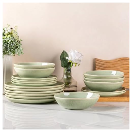 AmorArc Ceramic Dinnerware Sets,Handmade Reactive Glaze Stoneware Plates and Bowls Set,Highly Scratch Resistant | Dishwasher & Microwave Safe Dishes Set,Service for 4 (12pc)