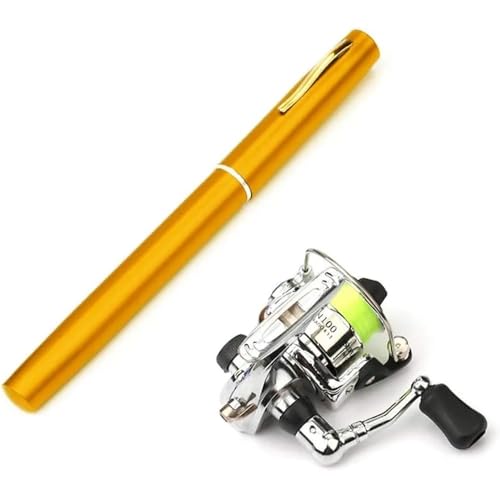 Portable Pocket Mini Fishing Rod - Compact Travel-Ready Gear Ultra-Light Aluminum Alloy Telescopic Design Perfect for Beginners Camping Backpacking & Gifting