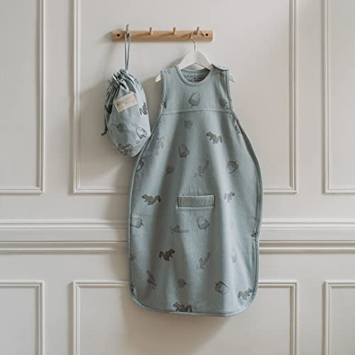 Merino Kids Duvet-Weight Baby Sleep Bag For Toddlers 2-4 Years, Acorn Print - Sky Blue #TOP1