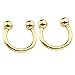 Jovivi 2-8pc 14G Stainless Steel Multi-Functional Lip/Nose/Nipple/Eyebrown Captive Hoop Ring Barbell Tragus Cartilage Stud Earrings 3/8
