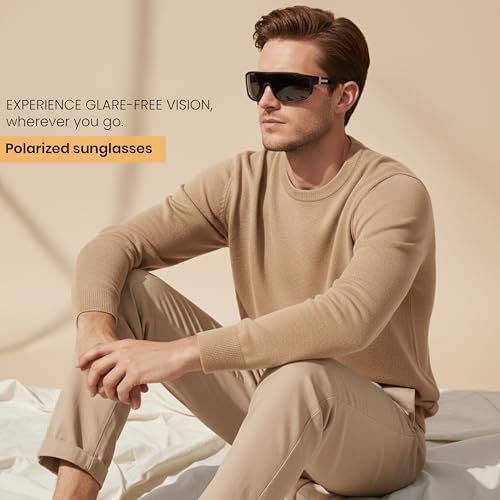 Image of SNDIA Polarized Premium Sports Sunglasses | Lightweight Frame for Men & Women | UV400 Protection for Cycling, Cricket Sports Activity