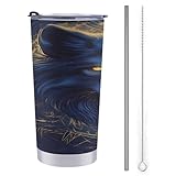 Science Fiction Wolves Travel Coffee Mug Stainless Steel Insulated Tumbler Water Bottle Tea Cup for Home Office