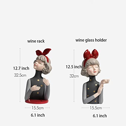 Soporte para Botella de Vino NMGMJQ Resina 15.5x32.5 cm miniatura 2
