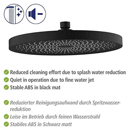 Pomme de douche Softwater design haut de gamme 416 buses finition noir mat - 6